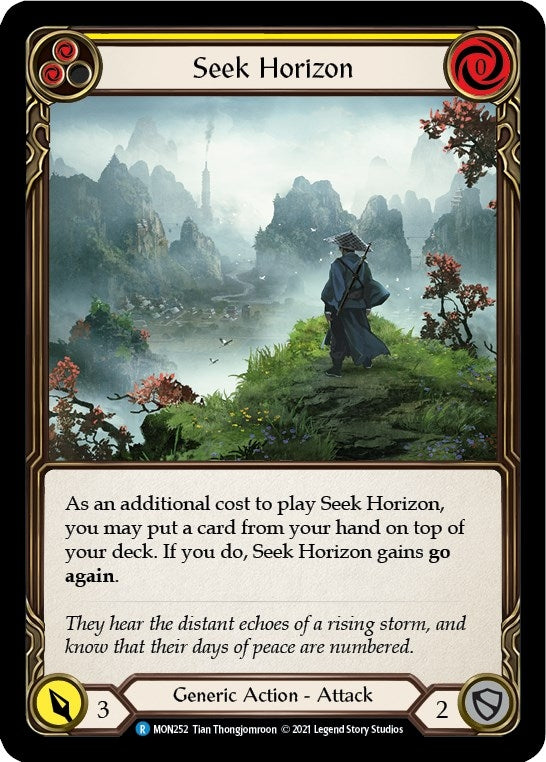 Image for Seek Horizon (Yellow) (Monarch) (MON252) - Flesh and Blood TCG