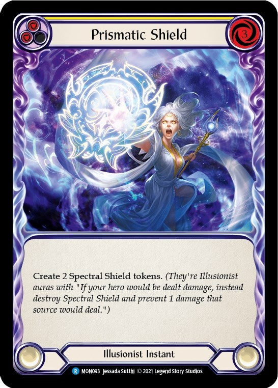 Image for Prismatic Shield (Yellow) (Monarch) (MON093) - Flesh and Blood TCG