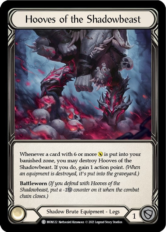 Image for Hooves of the Shadowbeast (Monarch) (MON122) - Flesh and Blood TCG