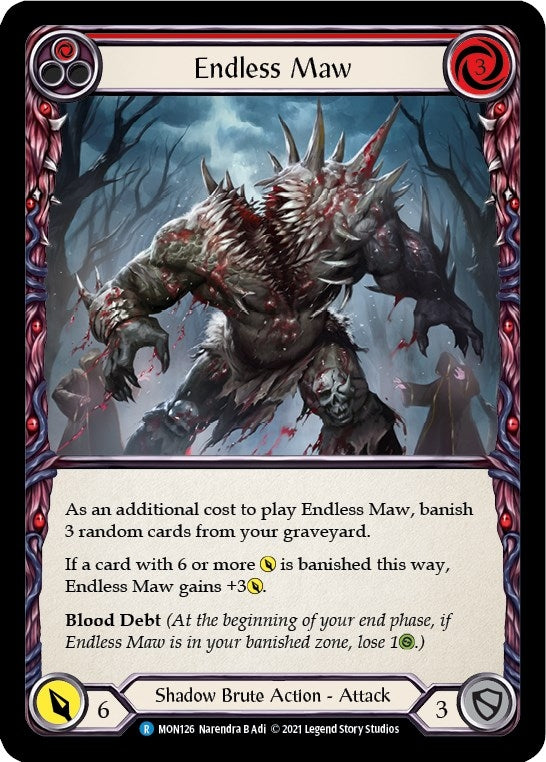 Image for Endless Maw (Red) (Monarch) (MON126) - Flesh and Blood TCG