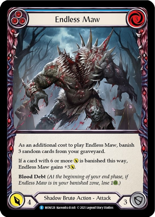 Image for Endless Maw (Blue) (Monarch) (MON128) - Flesh and Blood TCG
