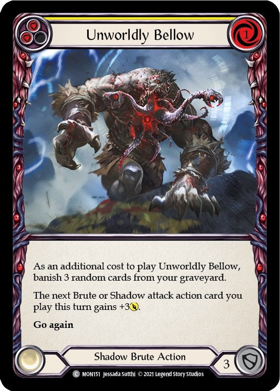 Image for Unworldly Bellow (Yellow) (Monarch) (MON151) - Flesh and Blood TCG