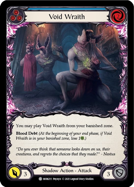 Image for Void Wraith (Blue) (Monarch) (MON211) - Flesh and Blood TCG
