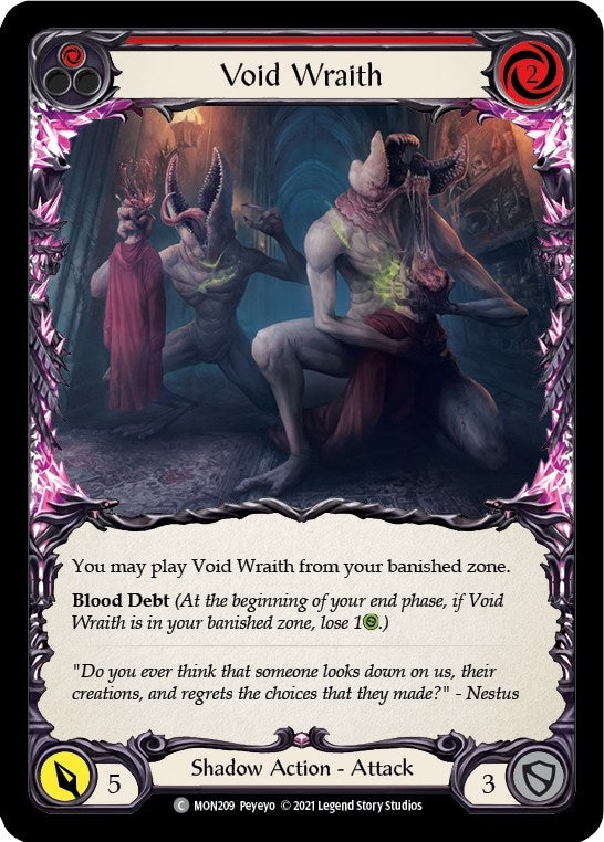 Image for Void Wraith (Red) (Monarch) (MON209) - Flesh and Blood TCG