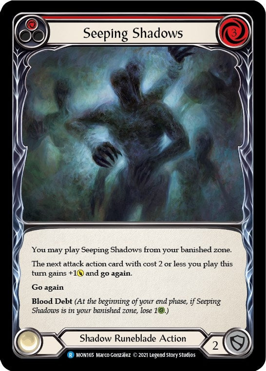 Image for Seeping Shadows (Red) (Monarch) (MON165) - Flesh and Blood TCG