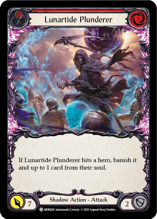 Image for Lunartide Plunderer (Red) (Monarch) (MON206) - Flesh and Blood TCG