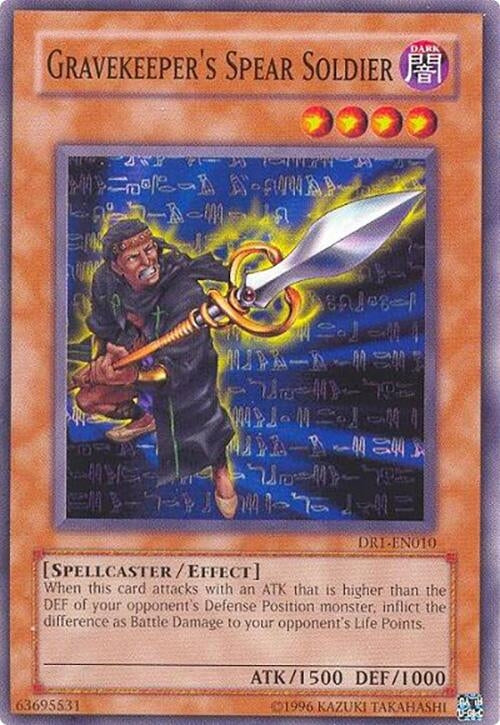Image for Gravekeeper's Spear Soldier (Dark Revelation Volume 1) (DR1-EN010) - YuGiOh