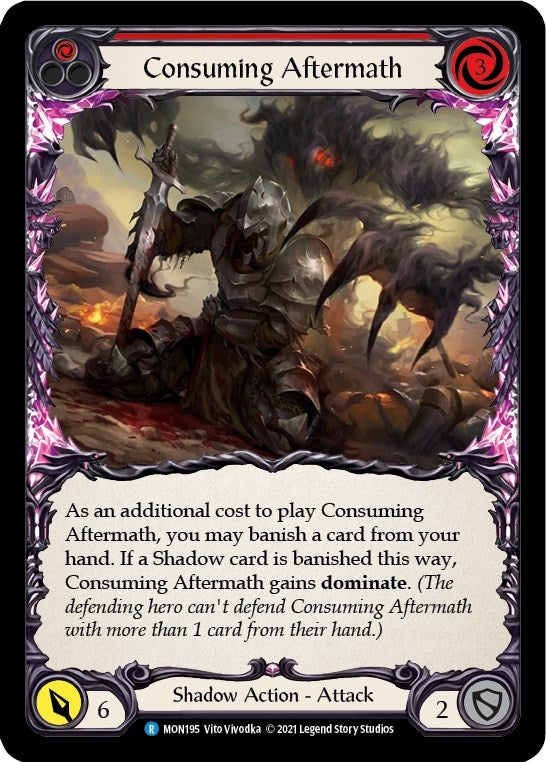 Image for Consuming Aftermath (Red) (Monarch) (MON195) - Flesh and Blood TCG