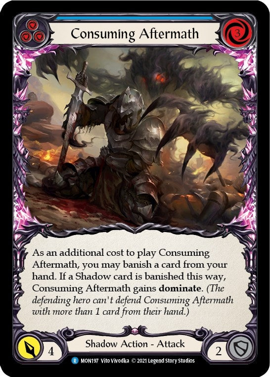 Image for Consuming Aftermath (Blue) (Monarch) (MON197) - Flesh and Blood TCG