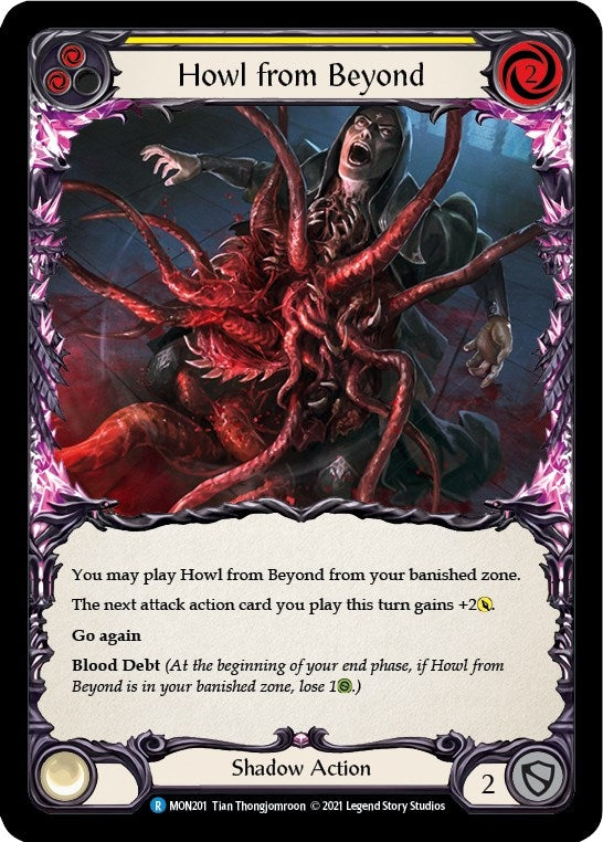 Image for Howl from Beyond (Yellow) (Monarch) (MON201) - Flesh and Blood TCG
