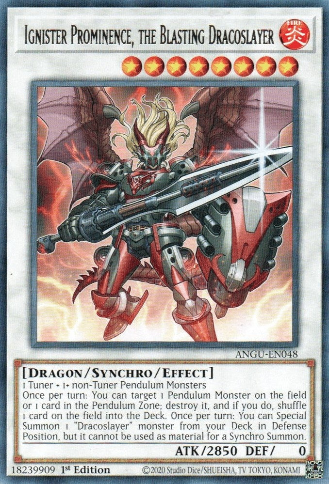 Image for Ignister Prominence, the Blasting Dracoslayer (Ancient Guardians) (ANGU-EN048) - YuGiOh