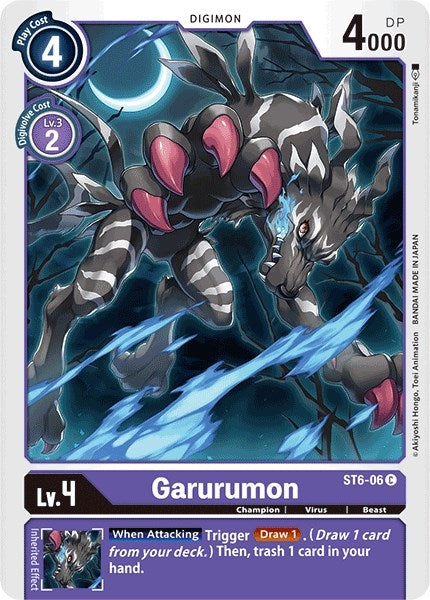 Image for Garurumon (ST-6) (ST6-06 C) - Digimon Card Game