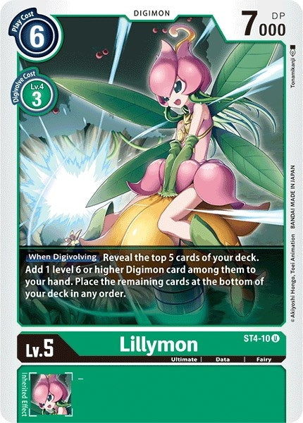 Image for Lillymon (ST-4) (ST4-10 U) - Digimon Card Game