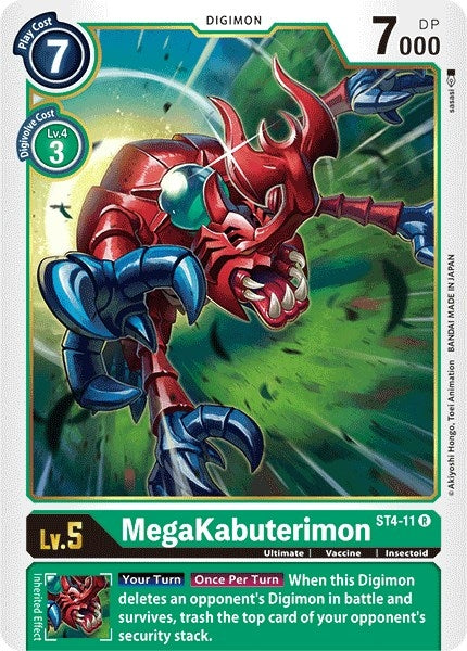 Image for MegaKabuterimon (ST-4) (ST4-11 R) - Digimon Card Game