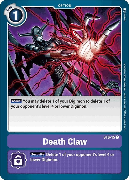 Image for Death Claw (ST-6) (ST6-15 C) - Digimon Card Game