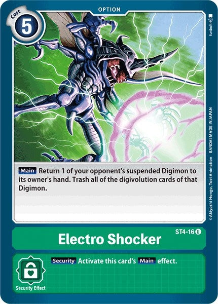 Image for Electro Shocker (ST-4) (ST4-16 U) - Digimon Card Game
