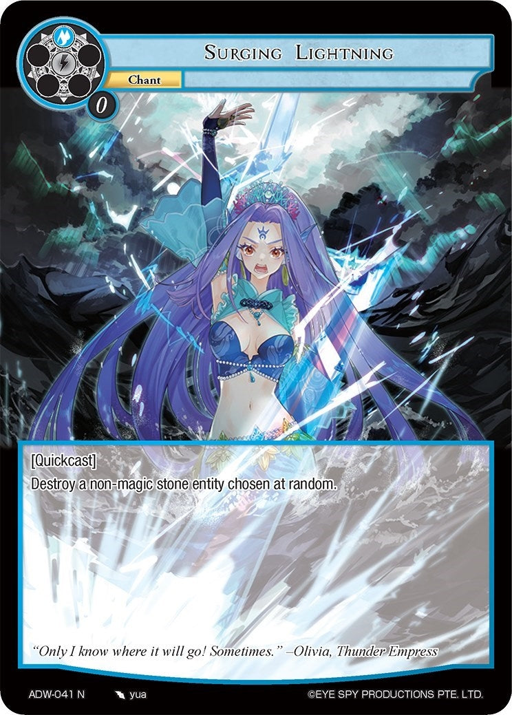 Image for Surging Lightning (Assault into the Demonic World) (ADW-041) - Force of Will