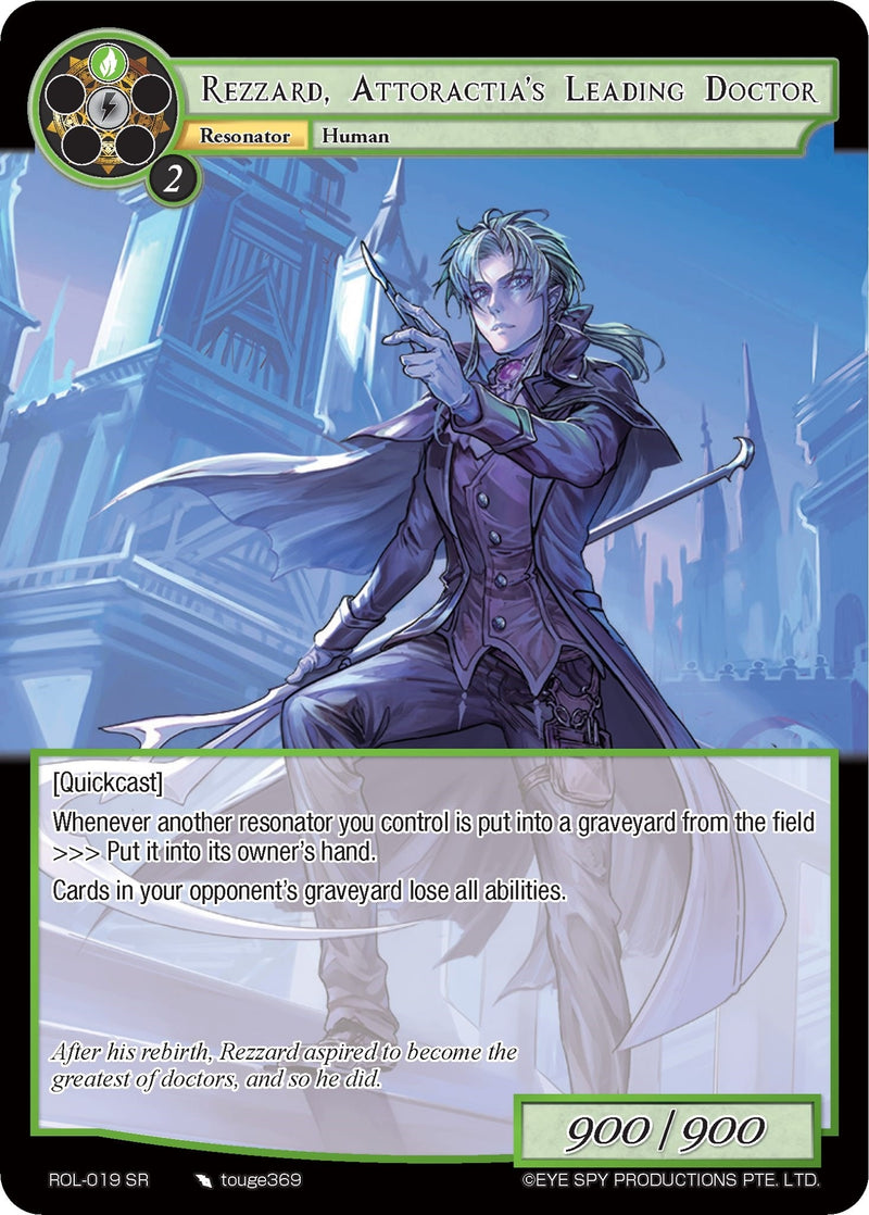 Image for Rezzard, Attoractia's Leading Doctor (Rebirth of Legend) (ROL-019) - Force of Will