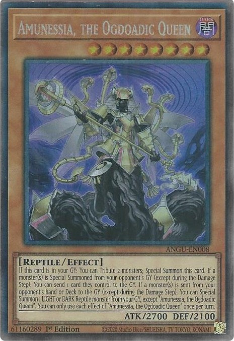 Image for Amunessia, the Ogdoadic Queen (CR) (Ancient Guardians) (ANGU-EN008) - YuGiOh