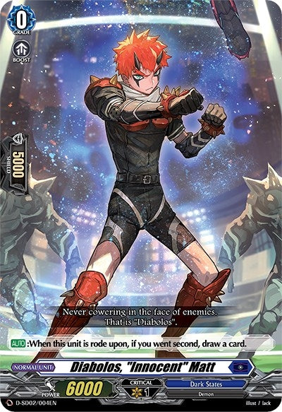 Image for Diabolos, "Innocent" Matt (D-SD02: Danji Momoyama -Tyrant Tiger-) (D-SD02/004EN) - Cardfight Vanguard