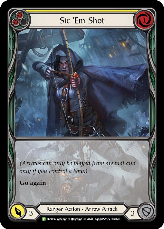 Image for Sic 'Em Shot (Yellow) - LGS036 (Flesh and Blood: Promo Cards) (LGS036) - Flesh and Blood TCG