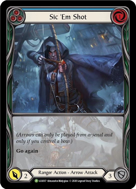Image for Sic 'Em Shot (Blue) - LGS037 (Flesh and Blood: Promo Cards) (LGS037) - Flesh and Blood TCG
