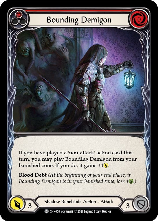 Image for Bounding Demigon (Red) (Blitz Deck: Monarch - Chane) (CHN009) - Flesh and Blood TCG