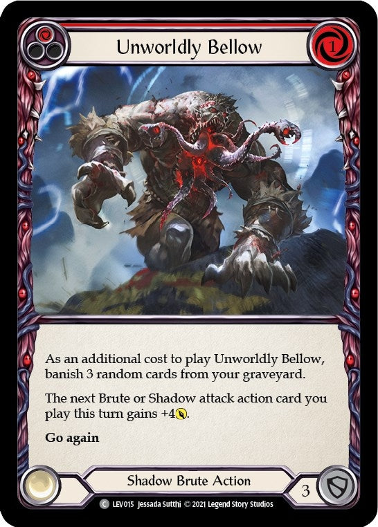 Image for Unworldly Bellow (Red) (Blitz Deck: Monarch - Levia) (LEV015) - Flesh and Blood TCG