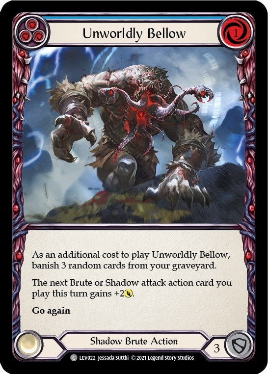 Image for Unworldly Bellow (Blue) (Blitz Deck: Monarch - Levia) (LEV022) - Flesh and Blood TCG
