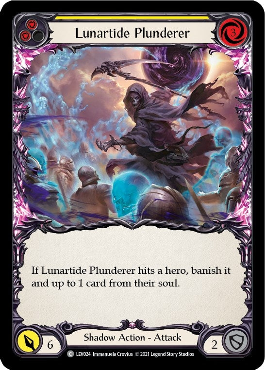 Image for Lunartide Plunderer (Yellow) (Blitz Deck: Monarch - Levia) (LEV024) - Flesh and Blood TCG