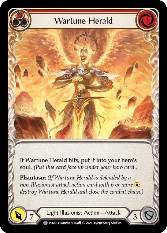 Image for Wartune Herald (Red) (Blitz Deck: Monarch - Prism) (PSM013) - Flesh and Blood TCG