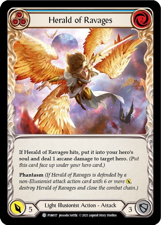Image for Herald of Ravages (Blue) (Blitz Deck: Monarch - Prism) (PSM017) - Flesh and Blood TCG