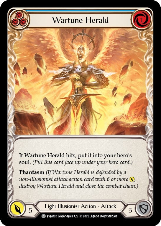 Image for Wartune Herald (Blue) (Blitz Deck: Monarch - Prism) (PSM020) - Flesh and Blood TCG