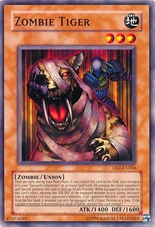 Image for Zombie Tiger (Dark Revelation Volume 1) (DR1-EN066) - YuGiOh