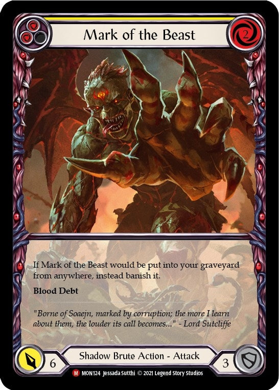 Image for Mark of the Beast (Extended Art) (Monarch) (MON124) - Flesh and Blood TCG