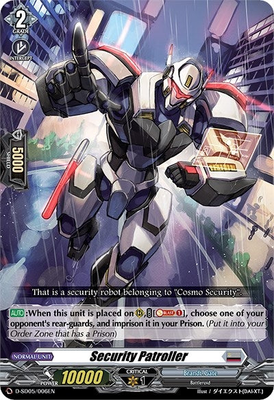 Image for Security Patroller (D-SD05: Tomari Seto -Aurora Valkyrie-) (D-SD05/006EN) - Cardfight Vanguard