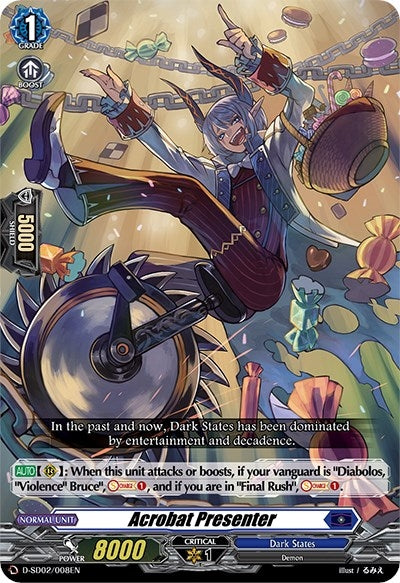 Image for Acrobat Presenter (D-SD02: Danji Momoyama -Tyrant Tiger-) (D-SD02/008EN) - Cardfight Vanguard