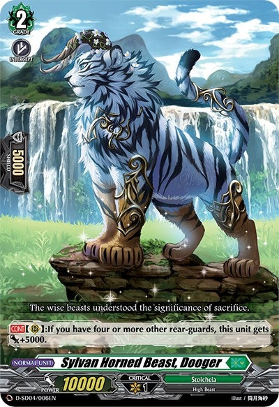 Image for Sylvan Horned Beast, Dooger (D-SD04: Megumi Okura -Sylvan King-) (D-SD04/006EN) - Cardfight Vanguard