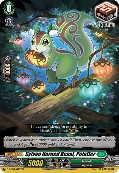 Image for Sylvan Horned Beast, Polatter (D-SD04: Megumi Okura -Sylvan King-) (D-SD04/012EN) - Cardfight Vanguard