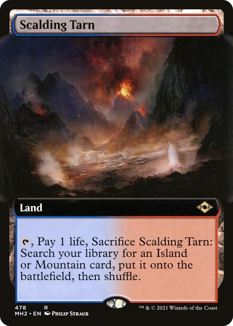 Image for Scalding Tarn (Extended Art) (Modern Horizons 2) (478) - Magic: The Gathering