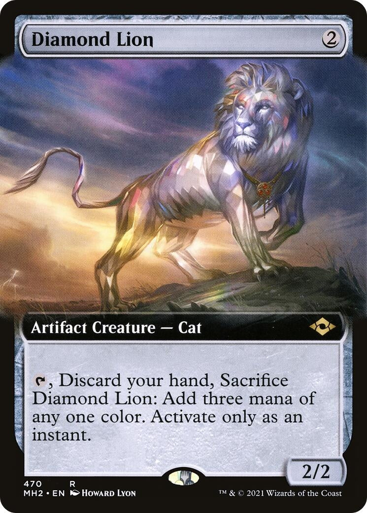 Image for Diamond Lion (Extended Art) (Modern Horizons 2) (470) - Magic: The Gathering