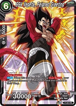 Image for SS4 Vegeta, Feigned Greeting (Promotion Cards) (P-307) - Dragon Ball Super: Masters