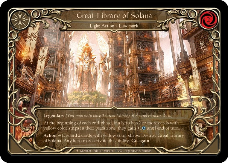 Image for Great Library of Solana (Monarch) (MON000) - Flesh and Blood TCG