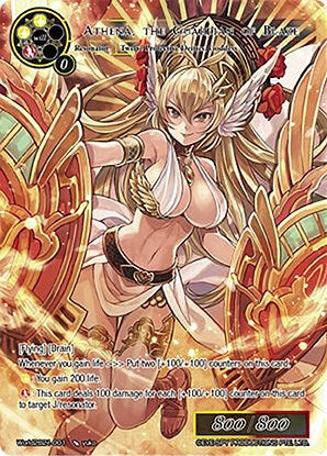 Image for Athena, the Guardian of Blaze (Full Art) (Promo Cards) (Worlds2021-001) - Force of Will