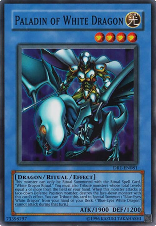 Image for Paladin of White Dragon (Dark Revelation Volume 1) (DR1-EN081) - YuGiOh