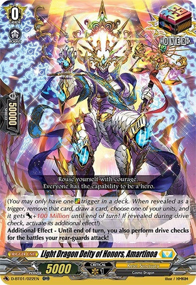 Image for Light Dragon Deity of Honors, Amartinoa (D-BT01: Genesis of the Five Greats) (D-BT01/022EN) - Cardfight Vanguard