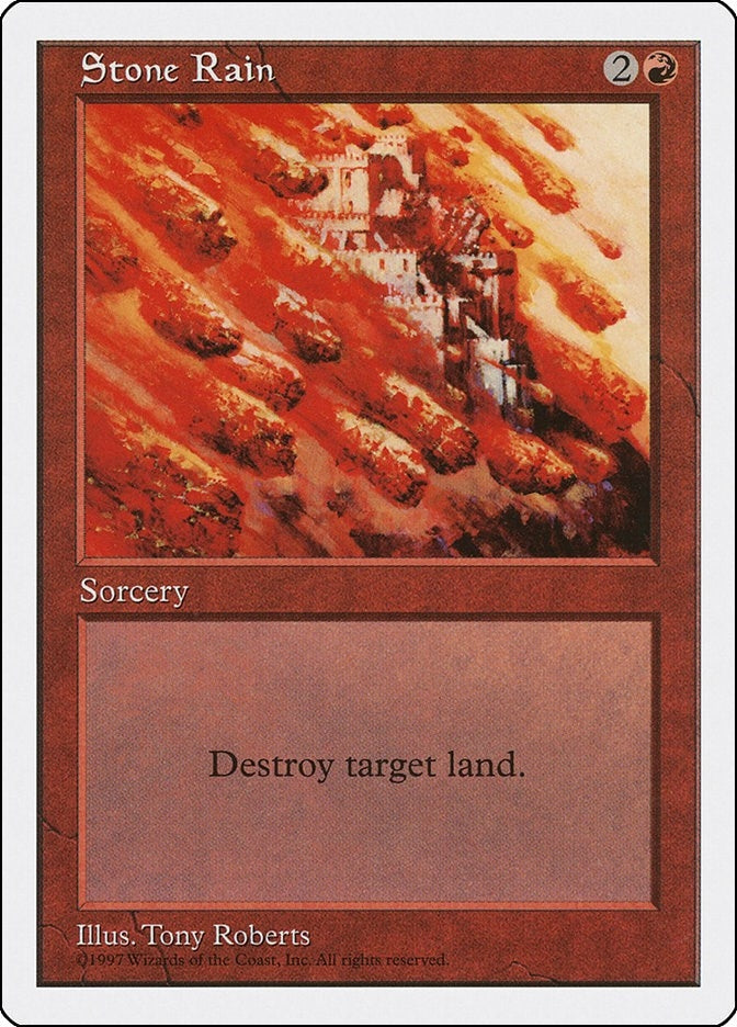 Image for Stone Rain (Fifth Edition) - Magic: The Gathering