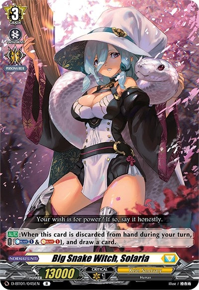 Image for Big Snake Witch, Solaria (D-BT01: Genesis of the Five Greats) (D-BT01/045EN) - Cardfight Vanguard