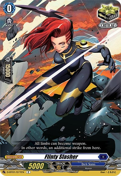 Image for Flinty Slasher (D-BT01: Genesis of the Five Greats) (D-BT01/077EN) - Cardfight Vanguard