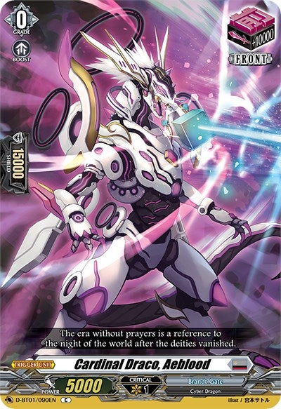 Image for Cardinal Draco, Aeblood (D-BT01: Genesis of the Five Greats) (D-BT01/090EN) - Cardfight Vanguard